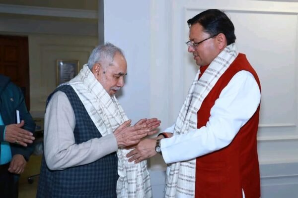 मुख्यमंत्री धामी से वरिष्ठ पत्रकार राम बहादुर राय ने नई दिल्ली स्थित उत्तराखण्ड निवास में की शिष्टाचार भेंट 