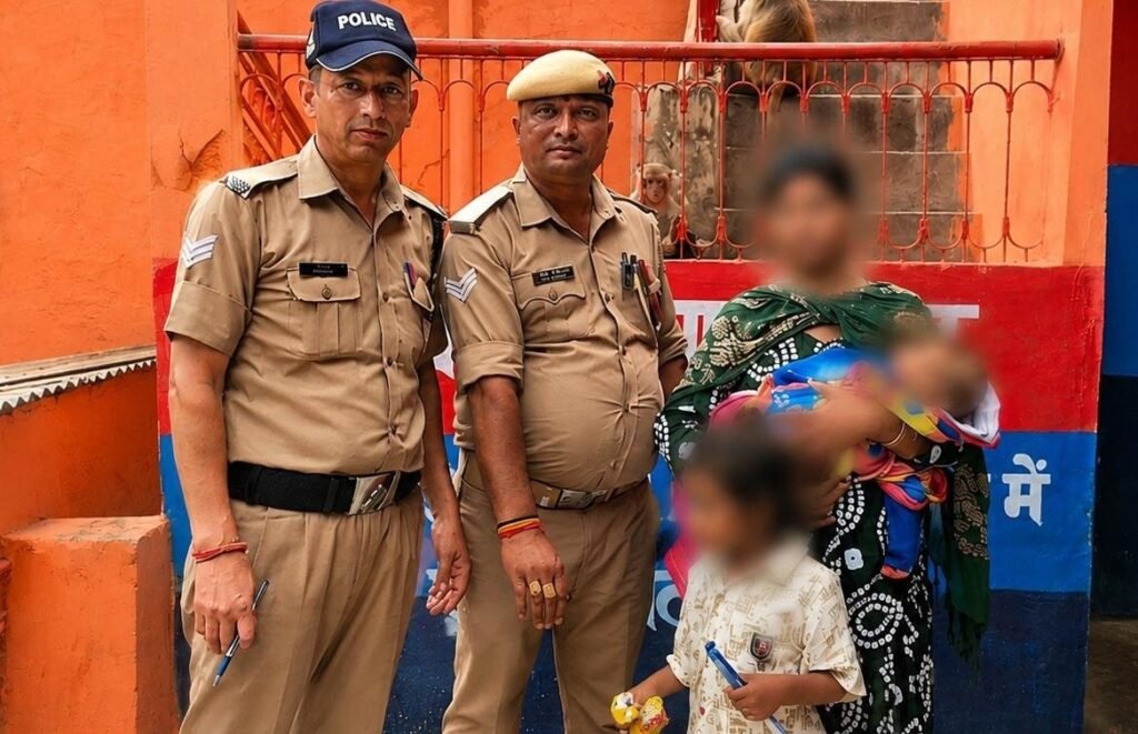 नीलकंठ मंदिर में बिछड़ा 3 वर्षीय मासूम, पुलिस की तत्परता से परिजनों से मिला