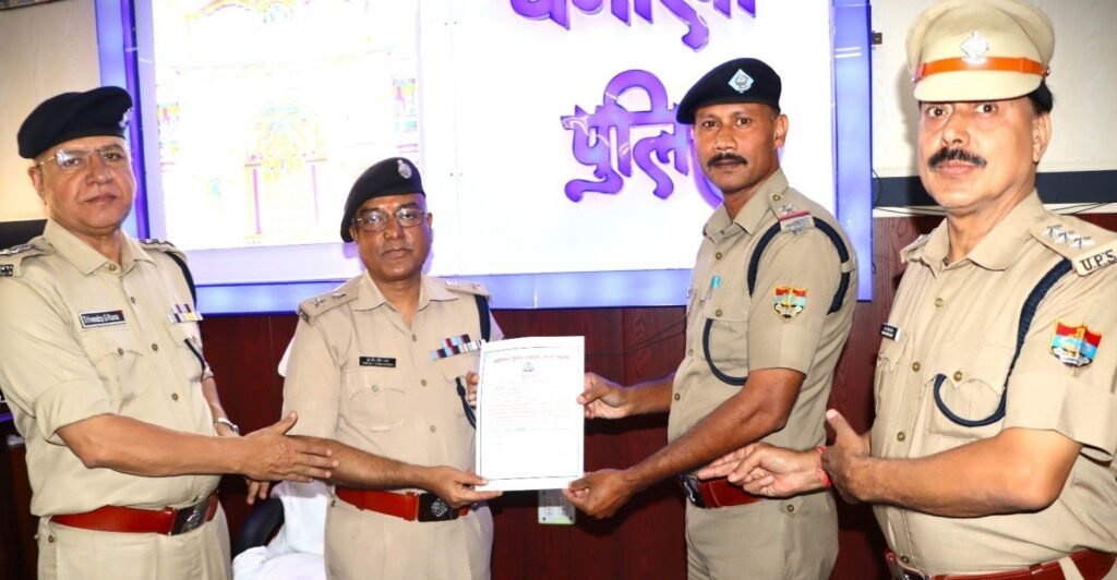 नंदा जात यात्रा में ड्यूटी निभाने वाले पुलिसकर्मी सम्मानित